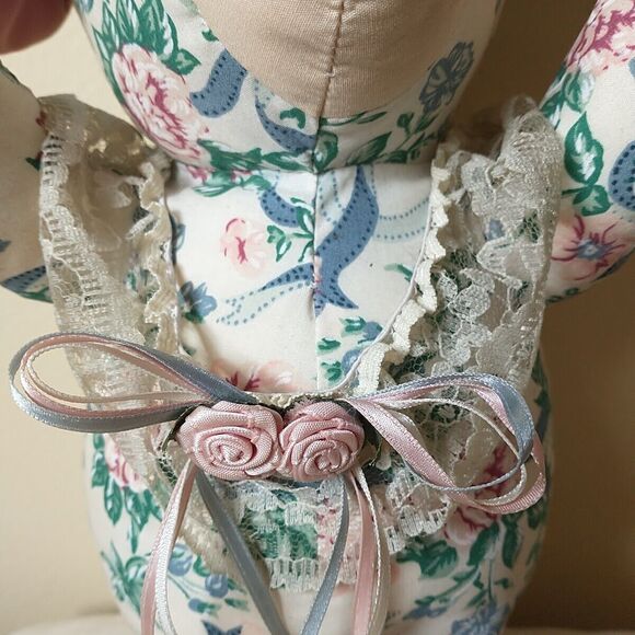 VTG Vantage International Floral Print Mouse Stuffed Animal Collectible Cottage - Picture 2 of 12